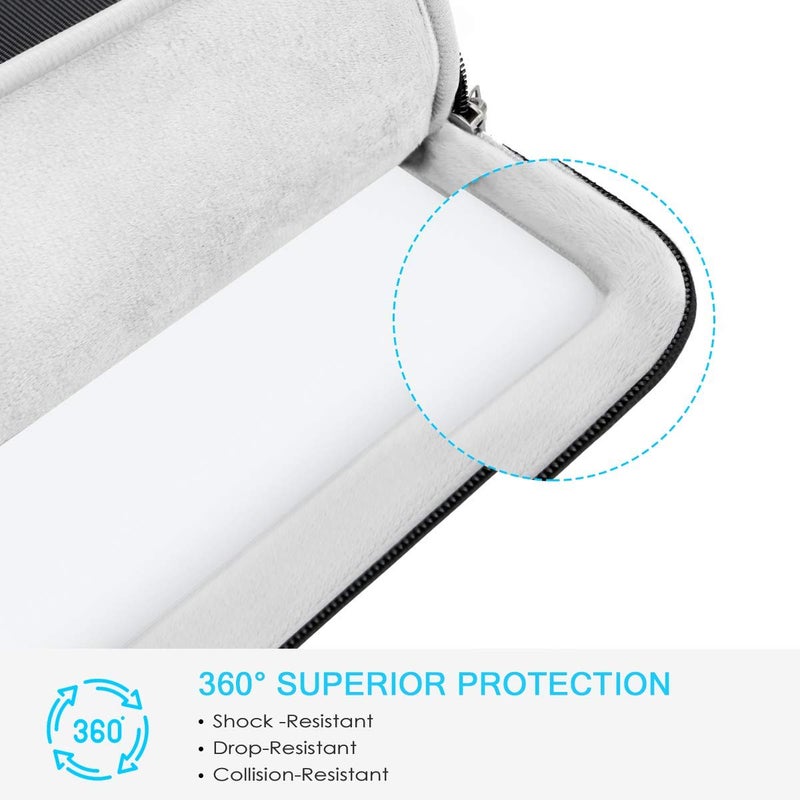 Lacdo حافظة لابتوب لاكدو 360° واقية مقاس 15.6 بوصة لأيسر أسباير 5، E 15، بريداتور هيليوس 300، علمي/ASUS فيفوبوك 15 / ديل إنسبيرون 15 / لينوفو إيديا باد 330 / بافيليون 15، حقيبة كمبيوتر، سوداء - Image 3