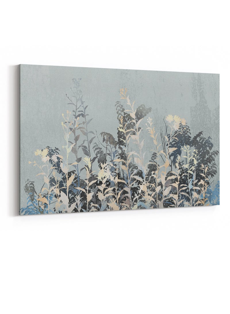 لوحة كانفاس على إطار خشبي بتصميم نمط فني من النباتات - Image 4