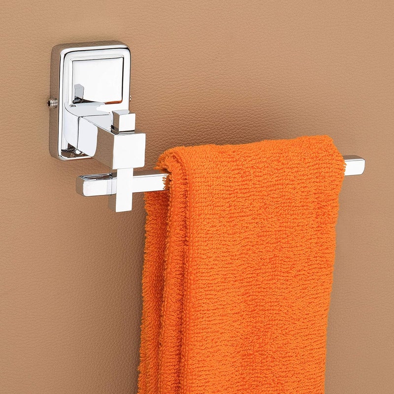 plantex Plantex Stainless Steel Folding Towel Rack with Stainless Steel 304 Grade Darcy Bathroom Accessories Set 5pcs (Towel Rod/Napkin Ring/Tumbler Holder/Soap Dish/Robe Hook)  - Image 4