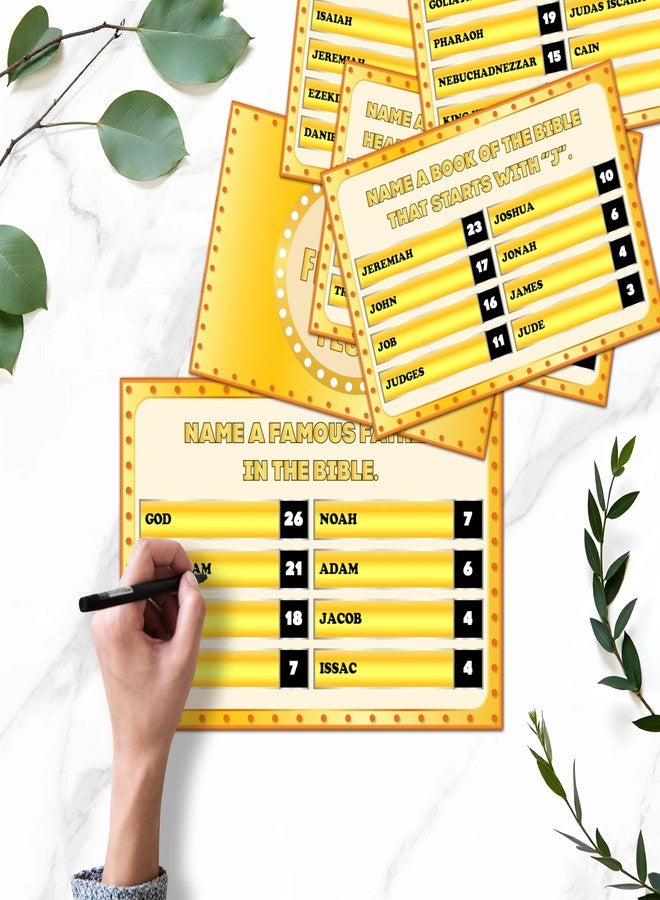 Mueddur Christian Family Feud Game, Bible Games for Adults and Family, Bible Trivia Game, Religious Feud Quiz Games, Christian Sunday Church Activities, 09 - Image 5