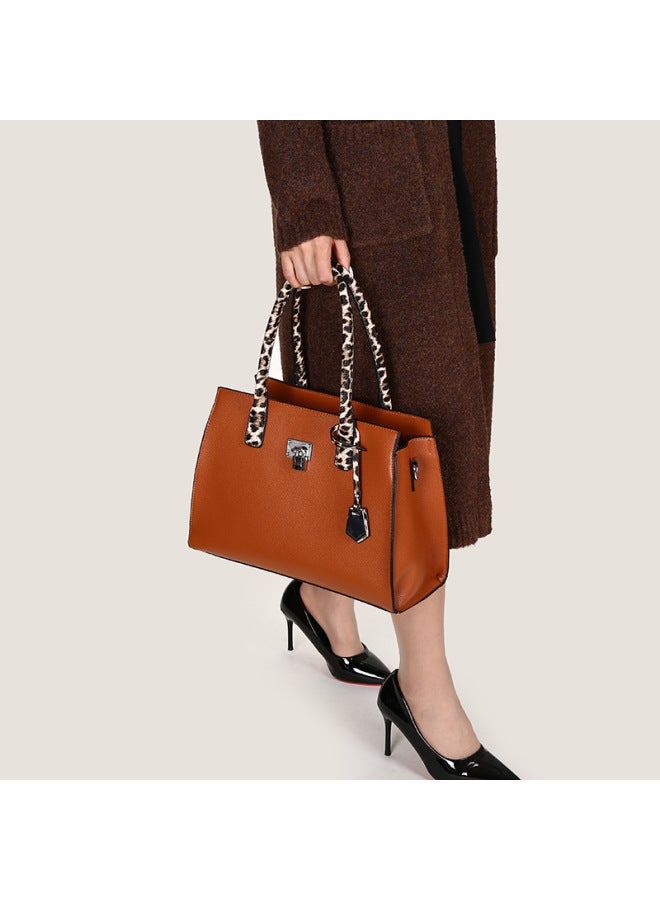 Women's Bag New Retro Leopard Print Three-piece Shoulder Portable Messenger Bag - Image 4