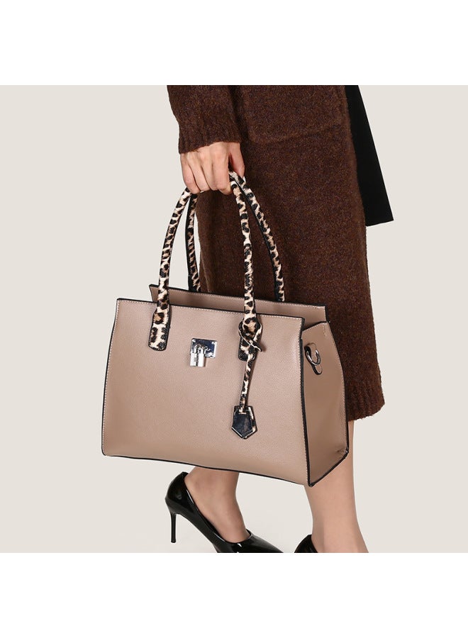 Women's Bag New Retro Leopard Print Three-piece Shoulder Portable Messenger Bag - Image 2