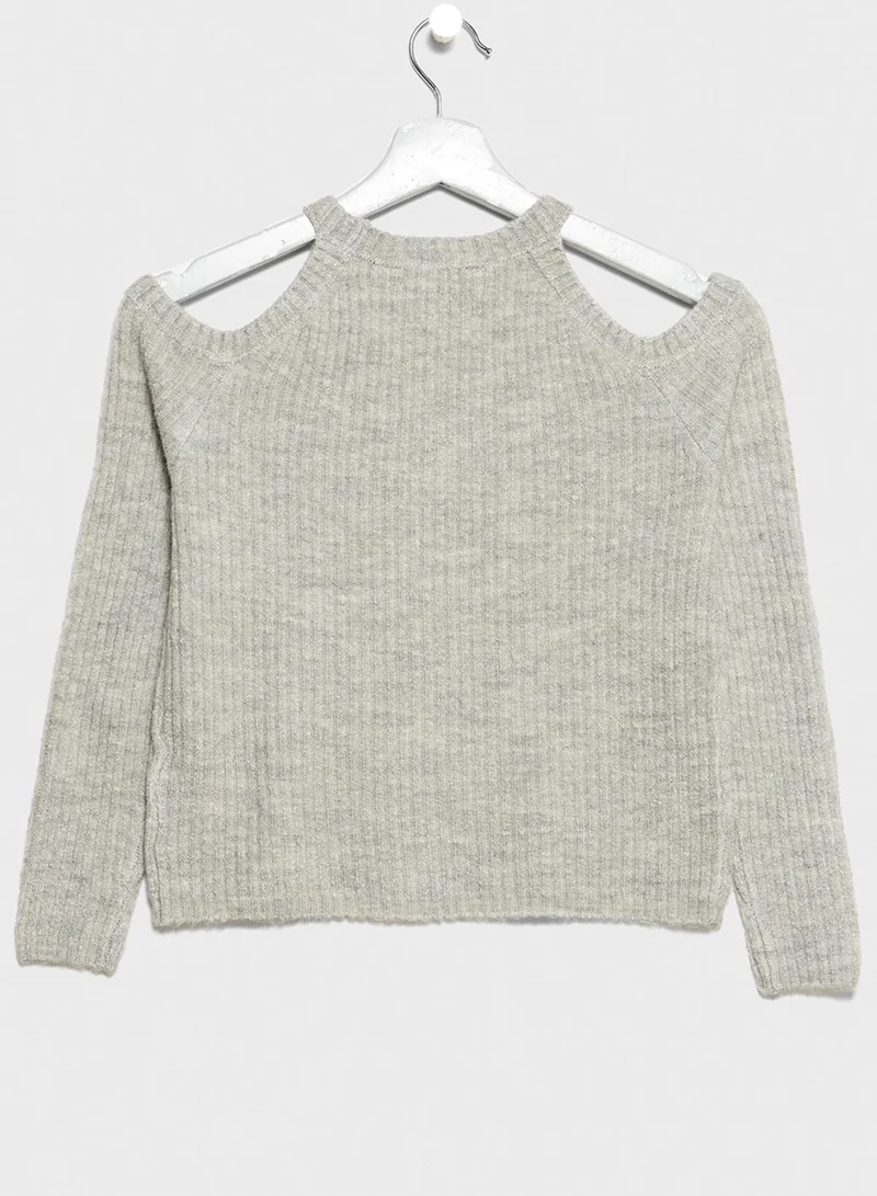 NEW LOOK Teen Cold Shoulder Jumper