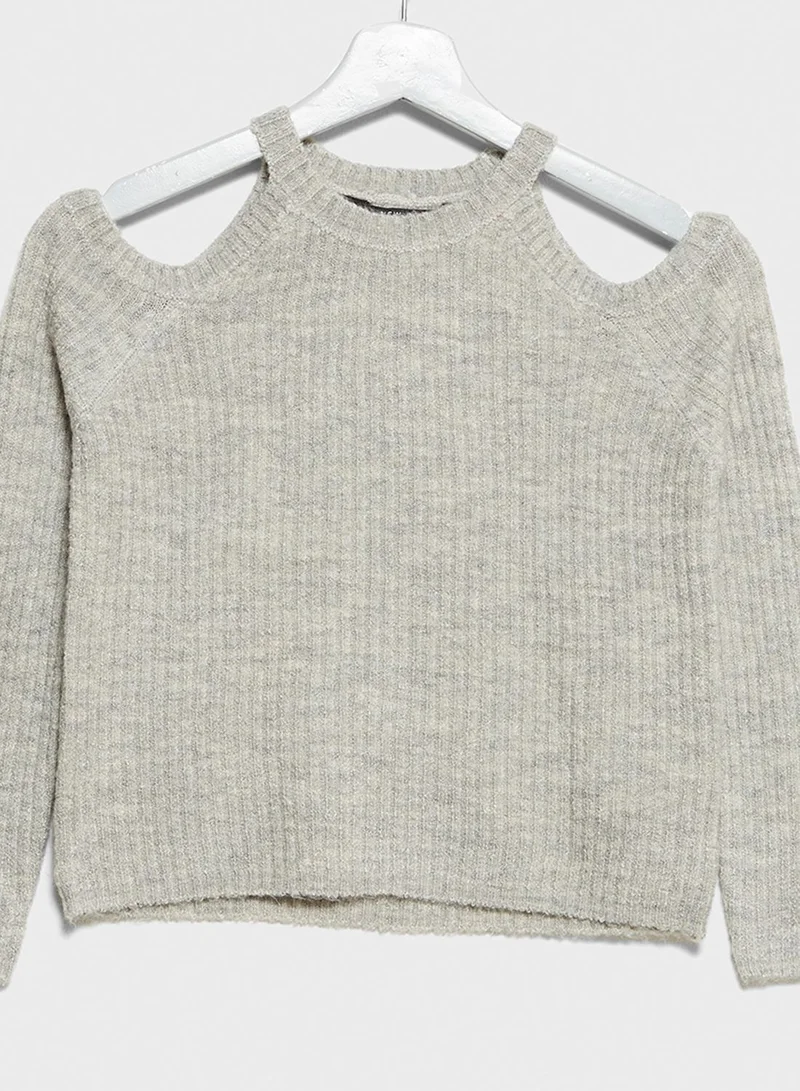 NEW LOOK Teen Cold Shoulder Jumper