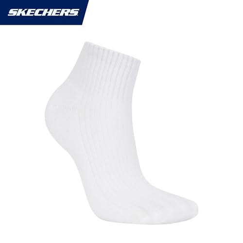 SKECHERS جوارب سكيتشرز النسائية 10-pack نصف تيري كلاسيك ربع كرو - Image 5