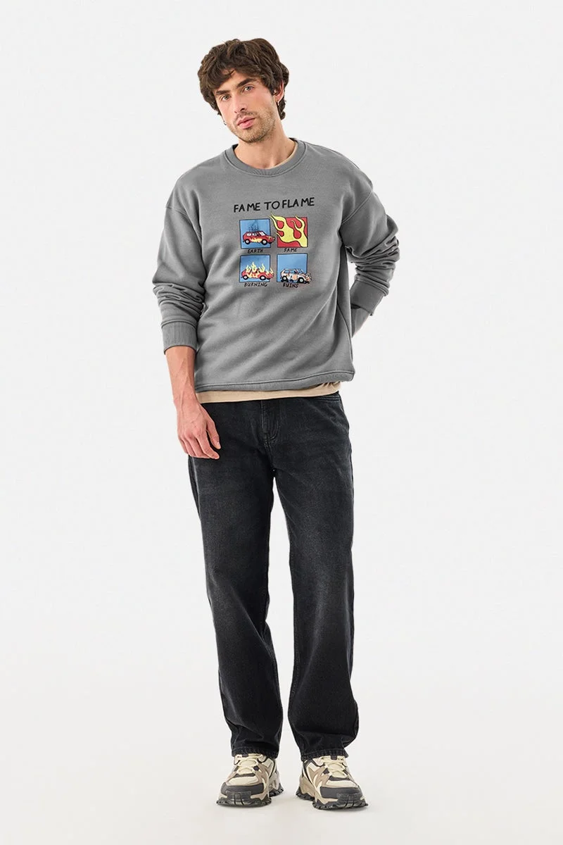 SNITCH Fame to Flame Oversized Sweatshirt