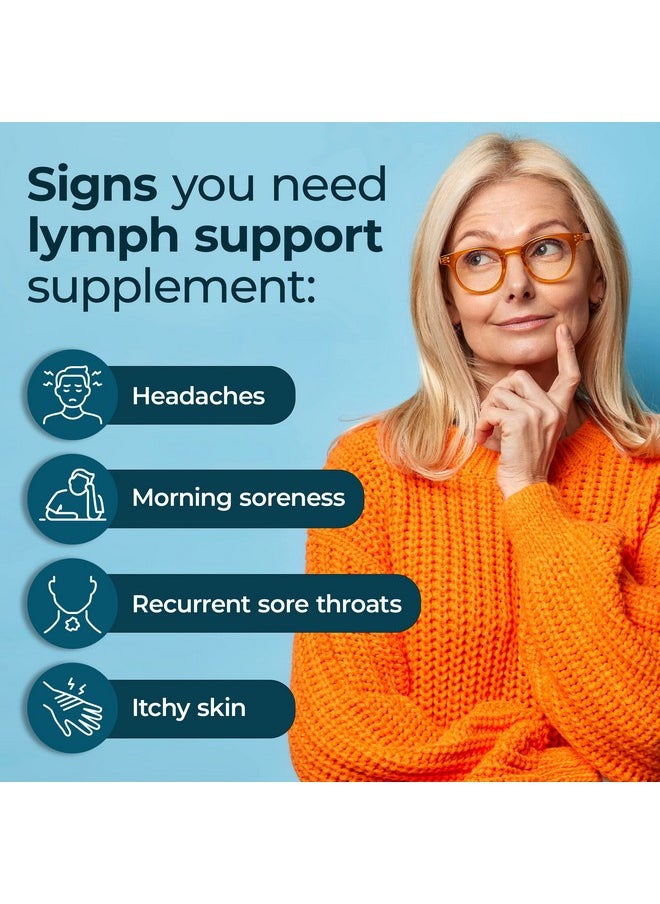 PUREHEALTH RESEARCH Lymph System Support Supplement - Lymphatic Drainage Supplement with Dandelion Extract, Cleavers, Burdock Powder - Reduce Swelling and Cleanse Lymph - 1 Bottle, Brown