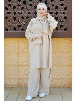 DAMAS COLLECTION P101-umrah essentials Jilbab for women with tow style Skirt or Trouser -4 piece Prayer Clothes for Muslim Women-Islamic Abaya Dress Outfit maxi with scarf and small bag- Modest suit Women  - Image 1