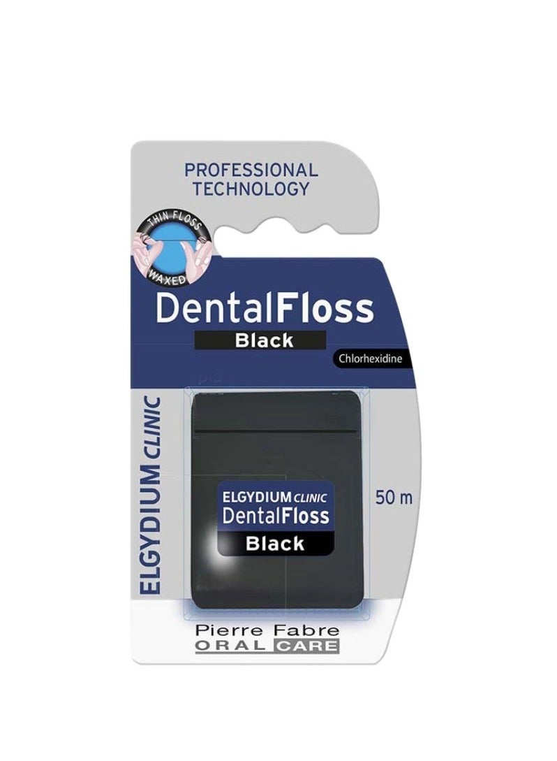ELGYDIUM Clinic Dental Floss Black