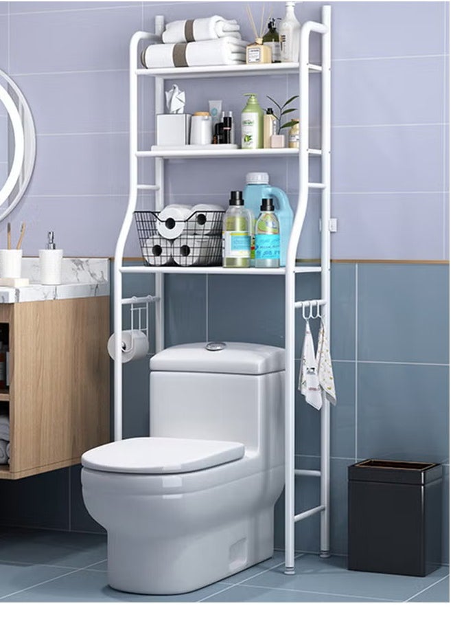 ALMUFARREJ Over Toilet Storage Bathroom Shelving White  - Image 1