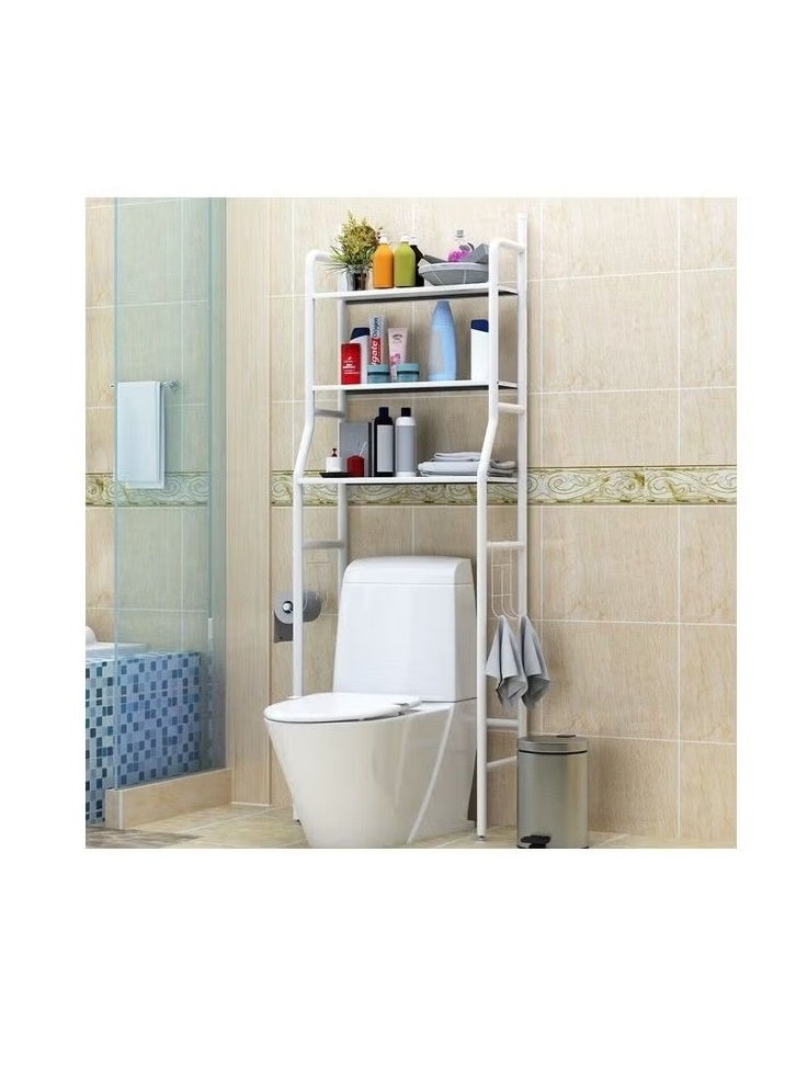 ALMUFARREJ Over Toilet Storage Bathroom Shelving White  - Image 2