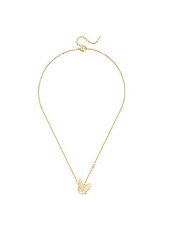 POLICE Psyche NecklaceGold-Plated Butterfly Pendant with Gold-Plated Border for Bold Elegance  - Image 1