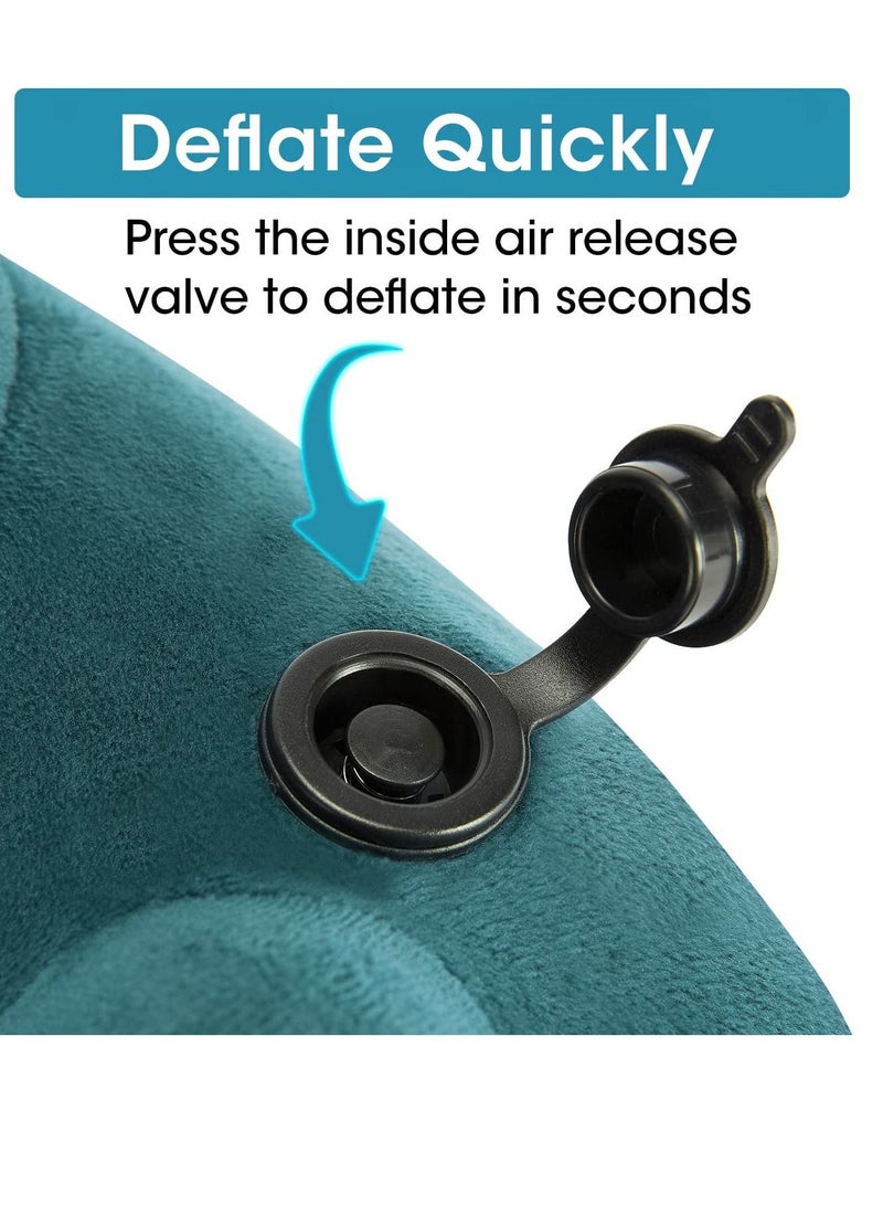 Excefore Neck Pillow for Traveling, Airplanes Long Flights Sleeping Support Pillows, Car Neck Pillow for Travel, Head Neck Support Airplane Pillow for Traveling, Car, Home, Office - Image 2