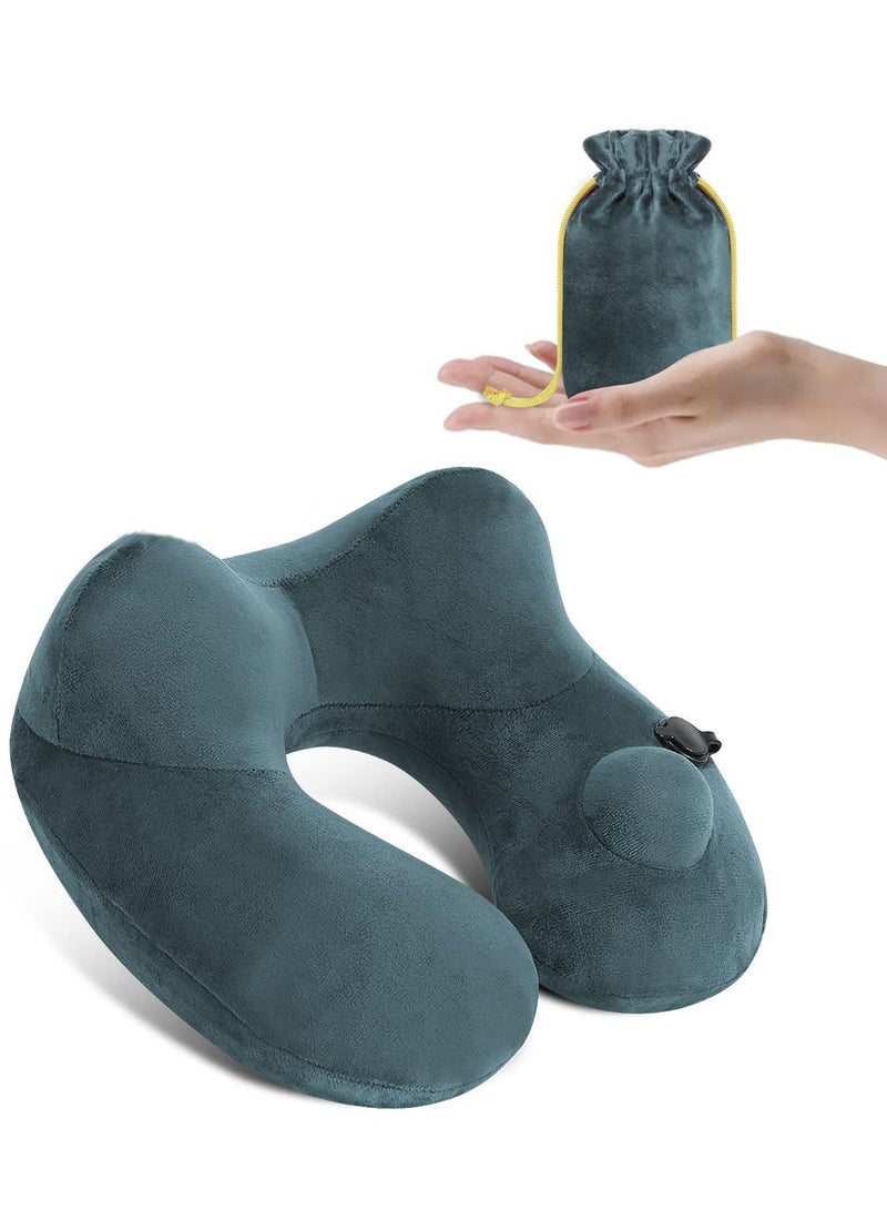 Excefore Neck Pillow for Traveling, Airplanes Long Flights Sleeping Support Pillows, Car Neck Pillow for Travel, Head Neck Support Airplane Pillow for Traveling, Car, Home, Office - Image 1