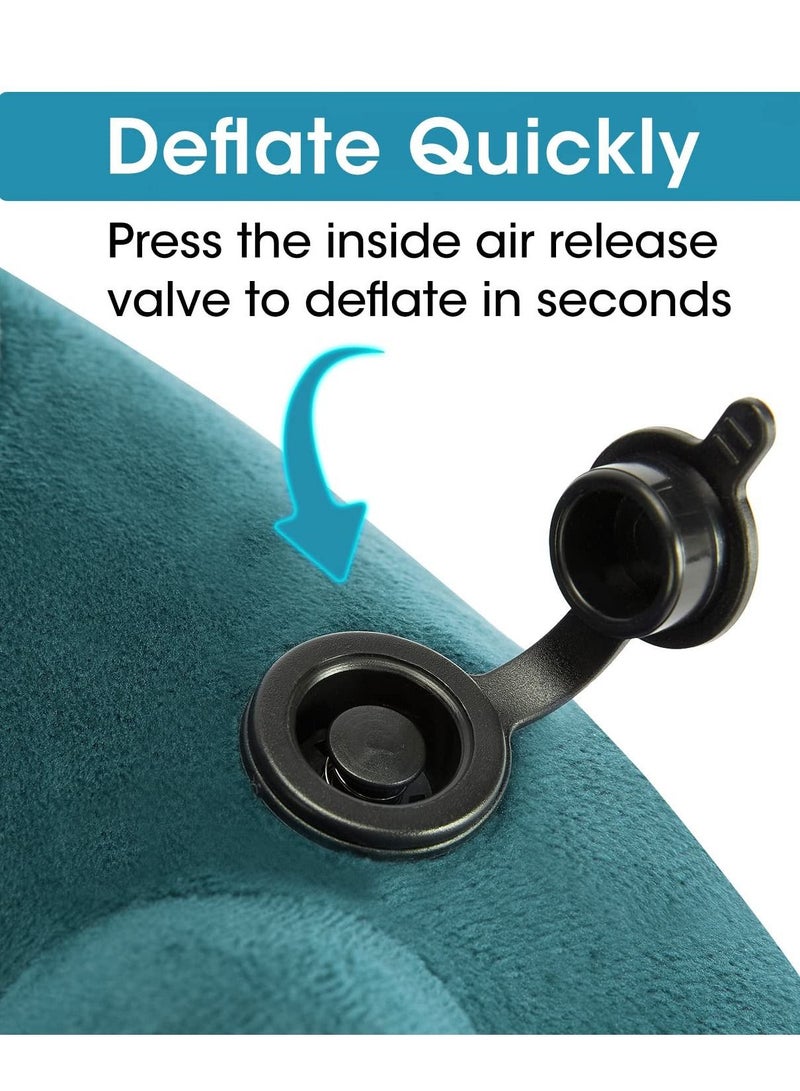 Excefore Neck Pillow for Traveling, Airplanes Long Flights Sleeping Support Pillows, Car Neck Pillow for Travel, Head Neck Support Airplane Pillow for Traveling, Car, Home, Office - Image 4