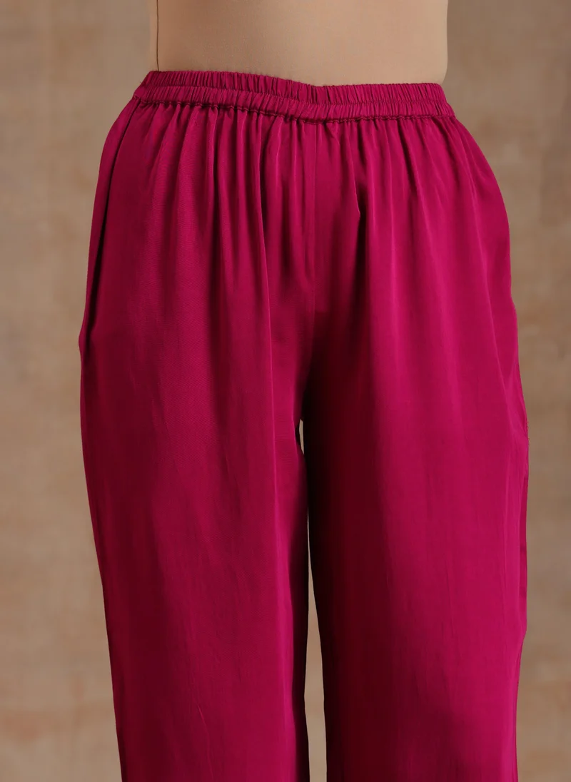 trueBrowns Pink Modal Relax Co-ord Set