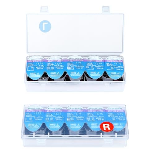 MUQING 2 Pack Colored Contact Lens Organizer Case, Each Hold 15 PCS, Total 30 PCS, Portable Storage Box for Disposable Daily Lenses, All Brand Cosmetic Lens - Image 1