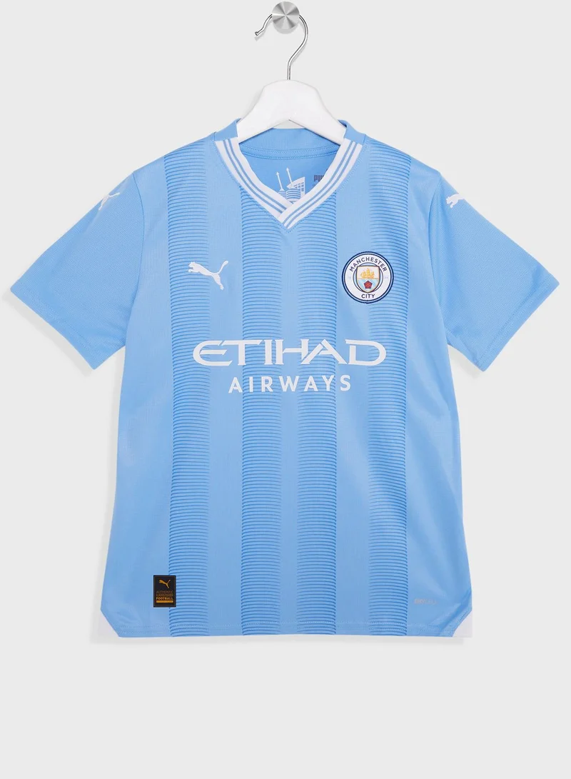 PUMA Kids Manchester City Football Home Jersey Replica Jr