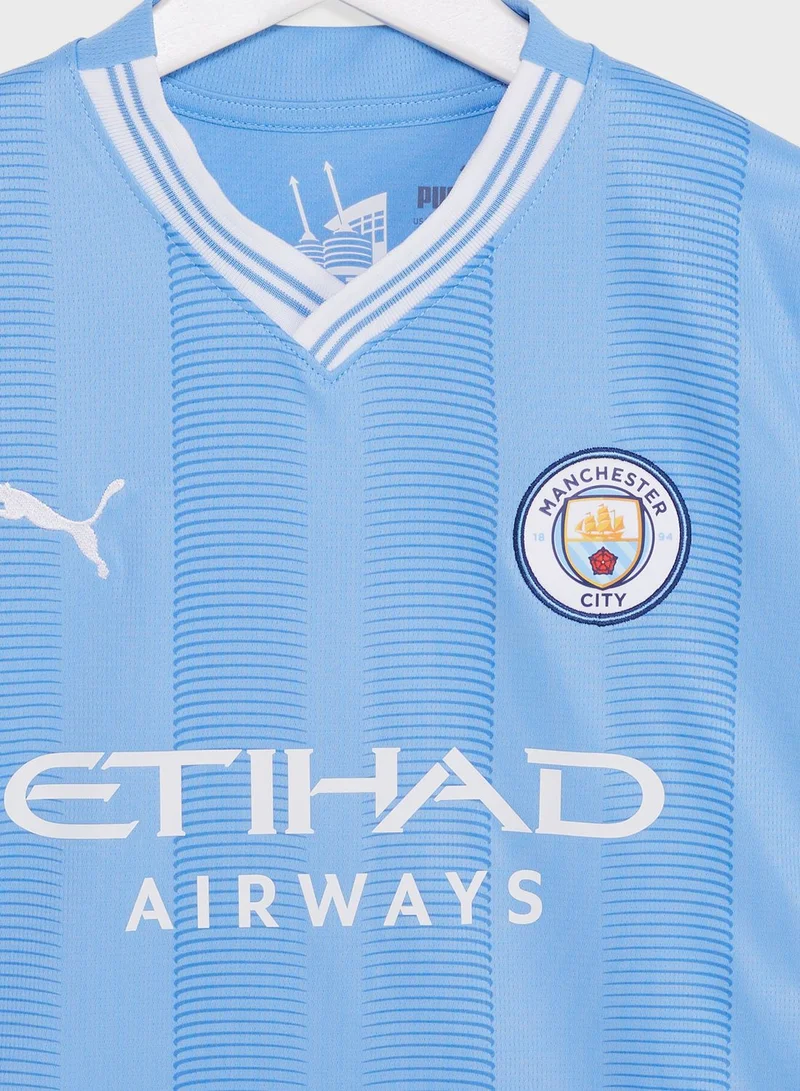 PUMA Kids Manchester City Football Home Jersey Replica Jr