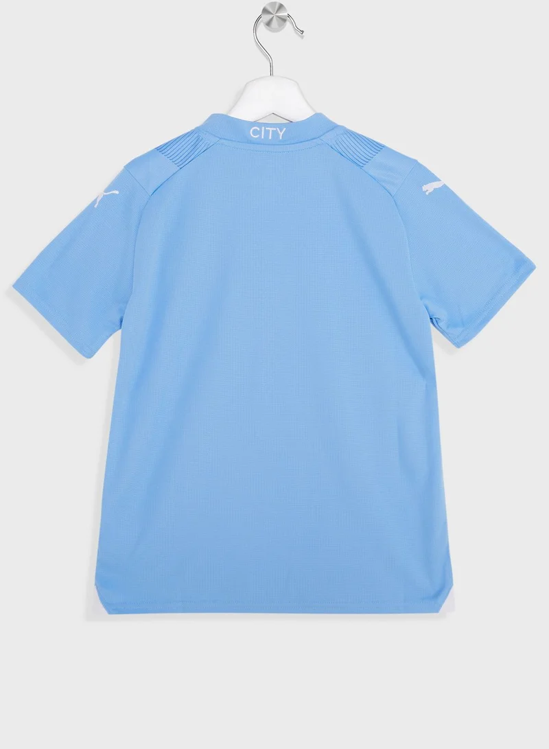 PUMA Kids Manchester City Football Home Jersey Replica Jr