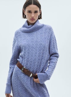 MANGO Turtle Neck Knit Dress  - Image 4