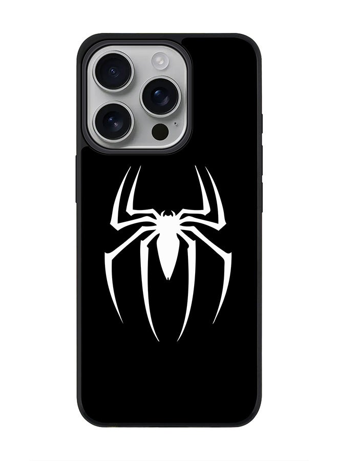 Stylizedd For iPhone 16 Pro Case [Compatible with MagSafe] Slim Magnetic cover Phone Case iPhone 16 Pro -Spidermark (Black) - Image 1