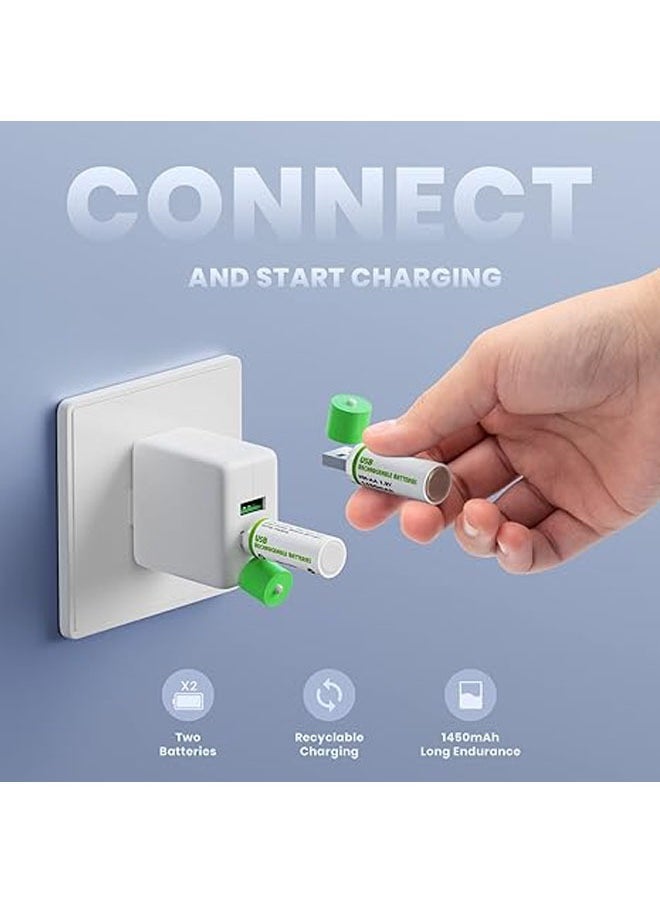 General - VR Charging Station for Oculus Quest 2/Meta Quest 2, CODOGOY Charging Dock with LED Indicator/Charging Headset with 2 Rechargeable Batteries and USB Charging Cable, Support for Elite Band with Battery - Image 1