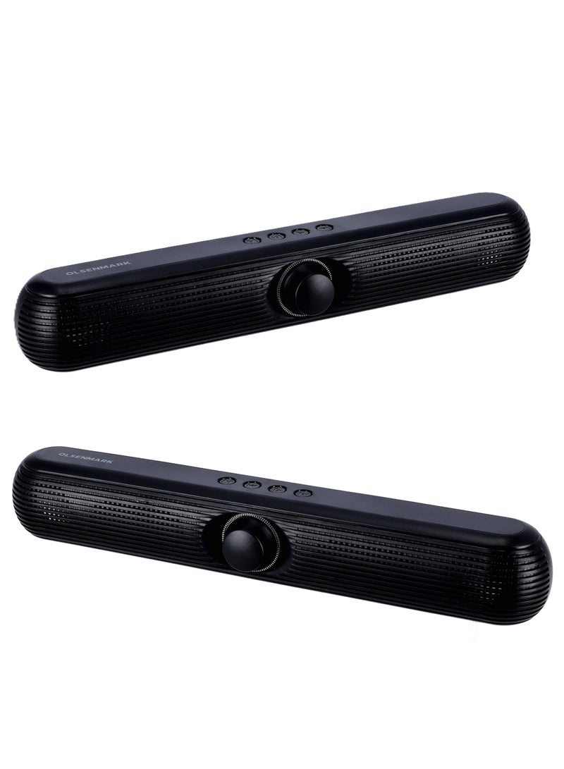 Olsenmark Wireless 2.0Ch Speaker, Bluetooth Speaker, FM, USB, TF Card, AUX Input, TWS, 2x6W Speaker OMMS1288 - Image 3