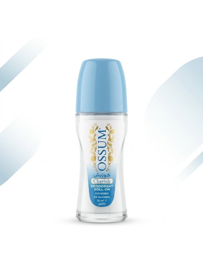 Cherish Deodorant Roll On for Women 0% Alcohol - 50 ml