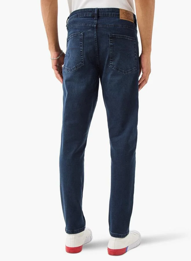 Lee Cooper  Lee Cooper Skinny Fit Jeans with Button Closure and Pockets for Men | Best Price UAE