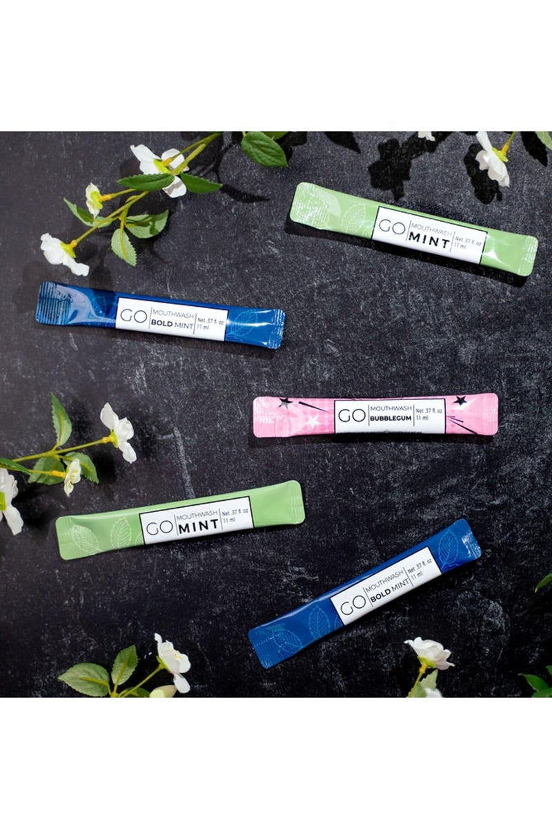 Go Mouthwash Pink Bubblegum Mouthwash - 20 Packets - Image 5