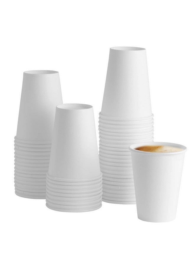 Comfy Package [12 oz. - 100 Count Disposable White Paper Cups, Hot Coffee Cups - Eco-Friendly Hot Cups - Image 1