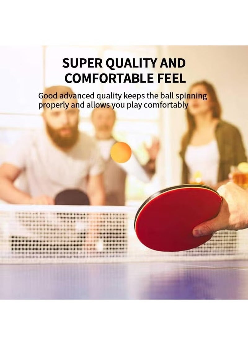 REGAIL 60-Pack ABS Table Tennis Balls | 40mm Tournament-Level Bounce | Durable for Indoor/Outdoor Use | For Kids & Adults | Yellow Portable Case - Image 4