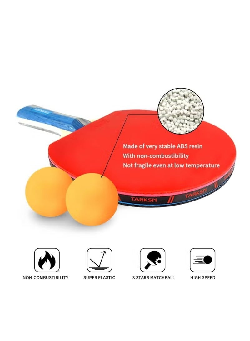 REGAIL 60-Pack ABS Table Tennis Balls | 40mm Tournament-Level Bounce | Durable for Indoor/Outdoor Use | For Kids & Adults | Yellow Portable Case - Image 2