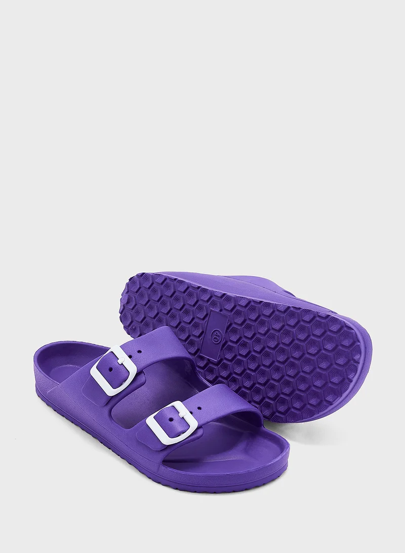 ديفاكتو Multi Strap Flat Sandals