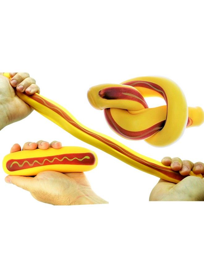 Ja-Ru Stretchy Hot Dog Squishy Toys (1 Unit) Anxiety Stress Relief Toys ; Sensory Toys For Autistic Children Kids And Fidget Stress Toys. Great Party Favor Supply. 55641A - Image 5