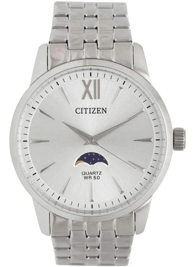 CITIZEN Citizen Mens Quartz Watch, Analog Display and Stainless Steel Strap - AK5000-54A