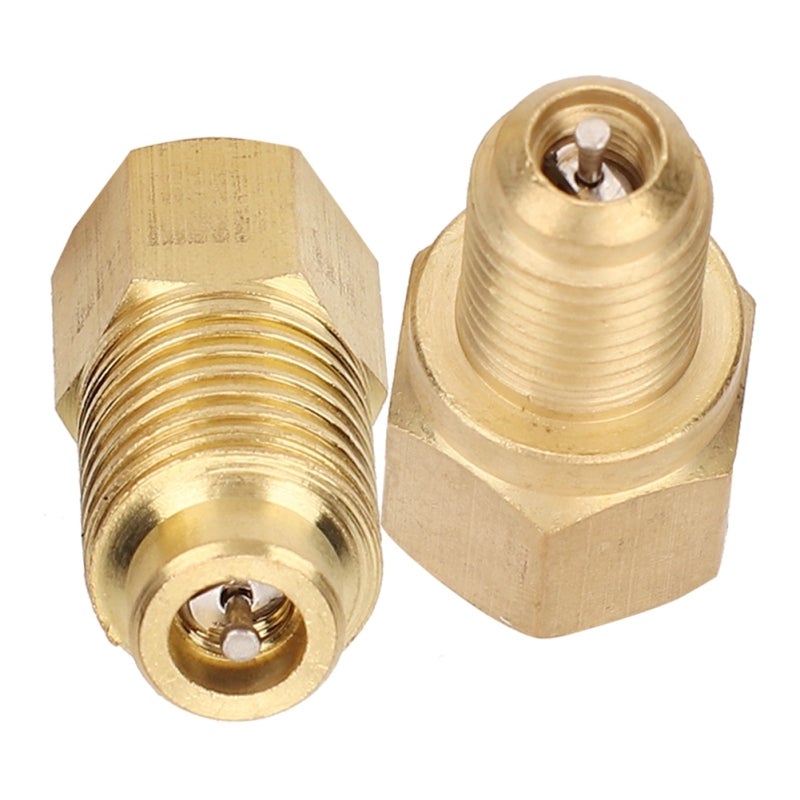 R134A Air Conditioner Adapter 1/4SAE 1/2ACME Connector - High Quality Brass Construction - Durable Conversion for US EU Refrigeration Tools - Image 3