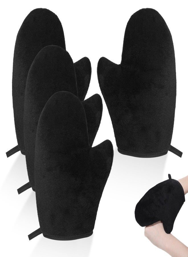Apausvcm 4 Packs Self Tanning Mitts, Double Sided Reusable Sunless Tanning Mittens - Image 1