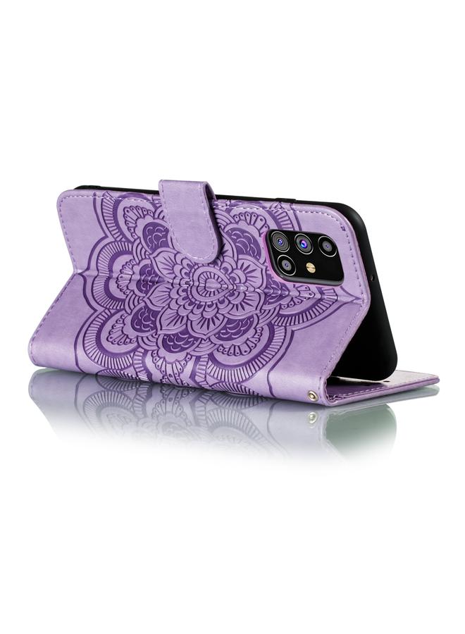 S-TOP Case For Samsung Galaxy M31s Mandala Embossing Pattern Horizontal Flip PU Leather Case with Holder & Card Slots & Walle & Lanyard - Image 5