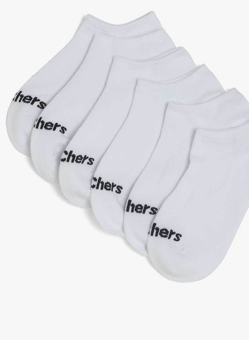 SKECHERS Kids 6 Pack Terry No Show  Socks - Image 3