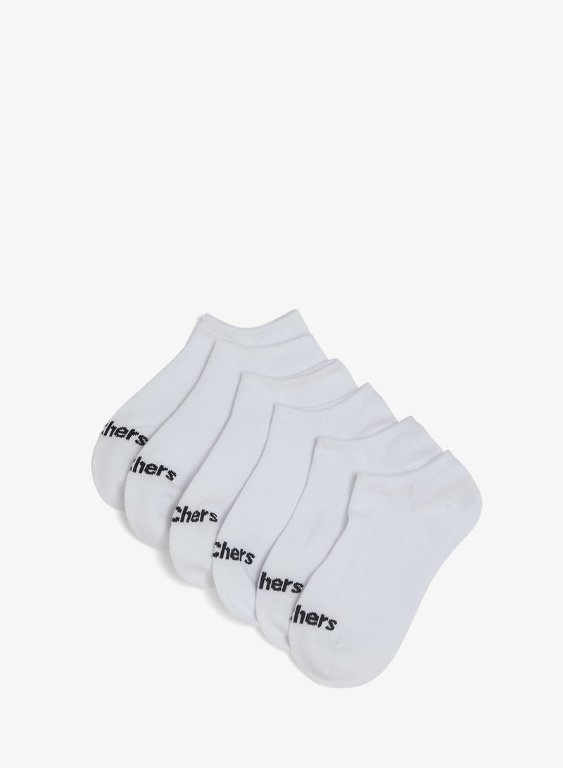 SKECHERS Kids 6 Pack Terry No Show  Socks - Image 1