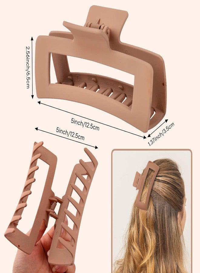 RHOSYN HAIR ACCESSORIES Extra Large Jumbo Barrattes XXL Claw Clutchers Clips, Big Claw Clips for Long Thick/Thin Curly Hair, Hair Accessories for Women and Girls(2 Pieces Random Colors) - Image 4