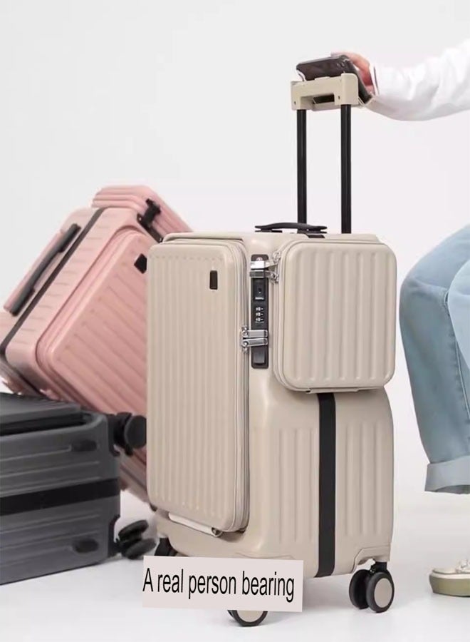 NKX Premium Expandable Aluminum Frame & PC Suitcase With USB charging port and C type, 20 inch - Image 4