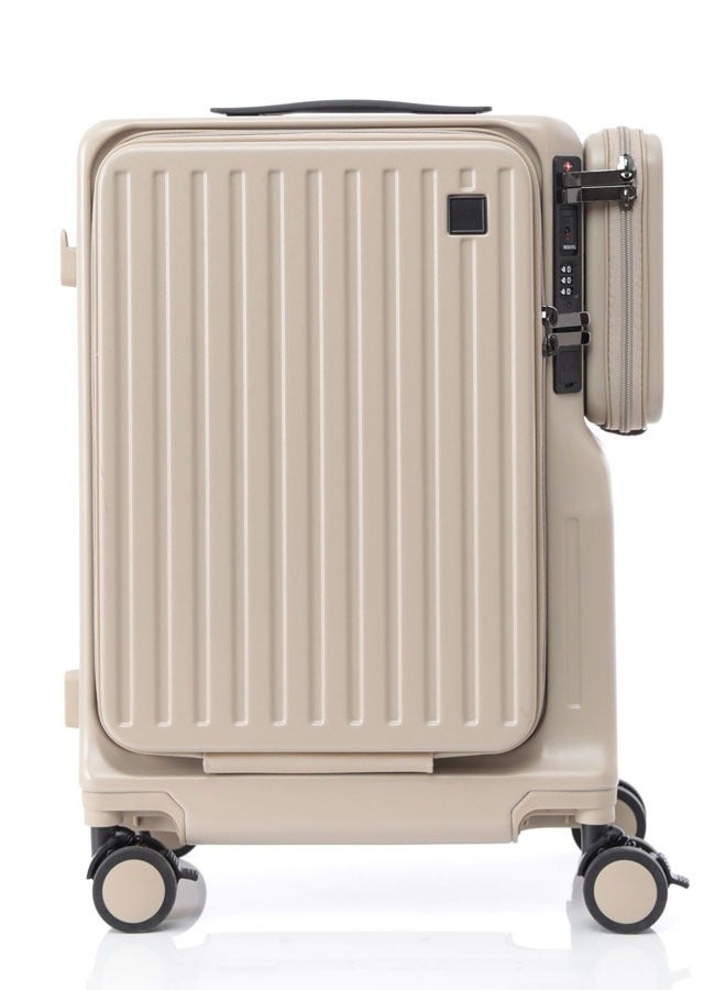 NKX Premium Expandable Aluminum Frame & PC Suitcase With USB charging port and C type, 20 inch - Image 1