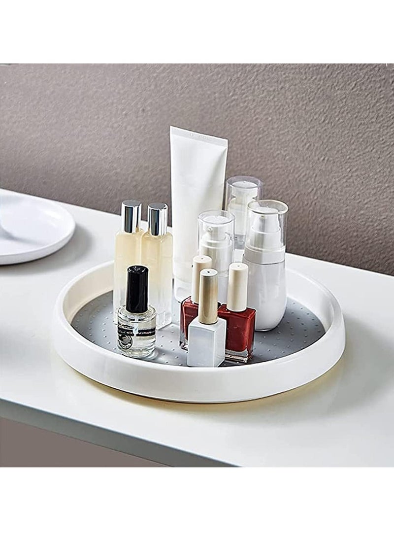 360 Rotating Storage Rack Pantry Shelf Home Lazy Turntable Tray Kitchen Condiment Carousel for Cabinet Bathroom Party Display Stand Organizer Jars Holder