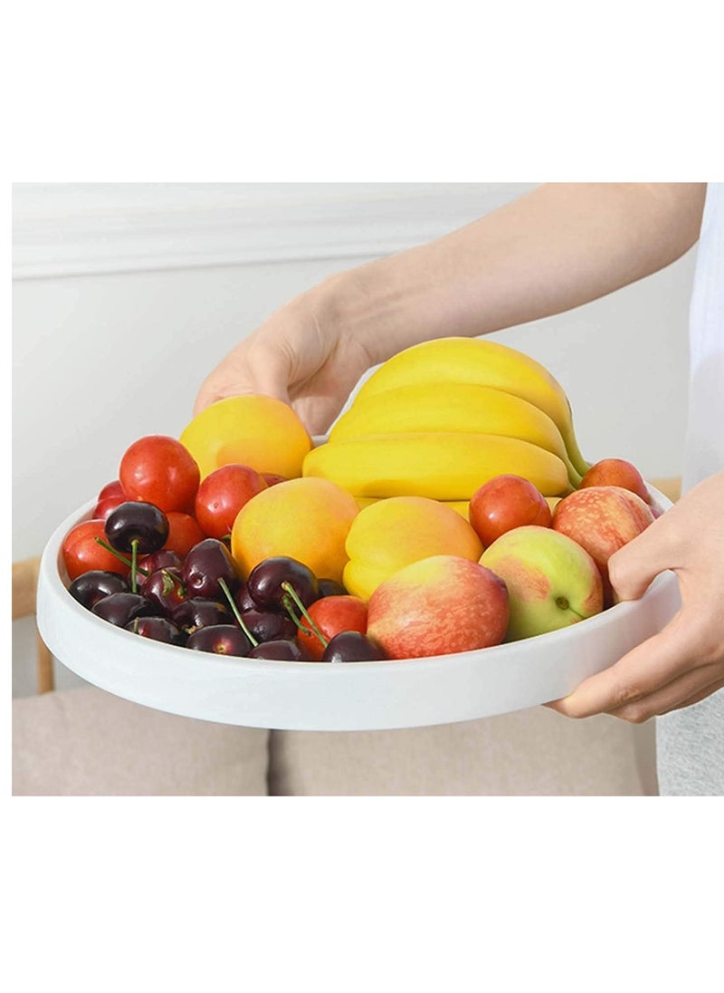 360 Rotating Storage Rack Pantry Shelf Home Lazy Turntable Tray Kitchen Condiment Carousel for Cabinet Bathroom Party Display Stand Organizer Jars Holder