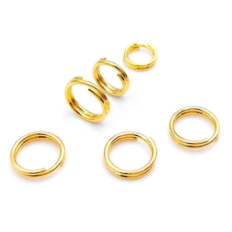 ZoloAJay 200Pcs 12Mm Mini Split Jump Ring With Double Loops Small Round Metal Golden Key Rings Connectors For Making Handwork Charms Pendants Key Chains Ornaments Diy Crafts Accessories - Image 4
