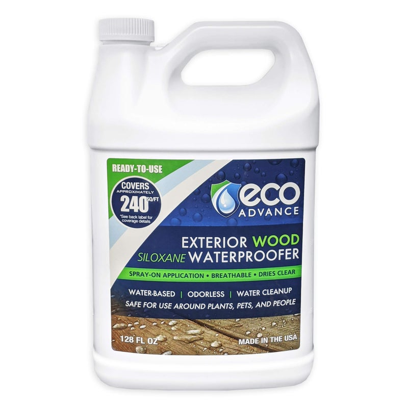 Eco Advance Exterior Wood Siloxane Odorless Spray-On Application Waterproofer, Waterproof Wood Sealer, Safe for Plants, Pets, and People, 1 Gallon - Image 2