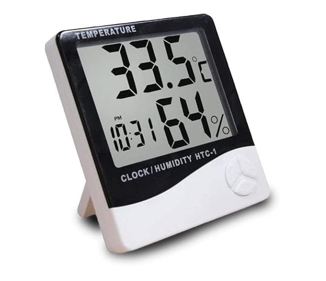 LABART HTC-1 مع شهادة مقياس الرطوبة الرقمي ومقياس الحرارة مع شاشة LCD مع شهادة - Image 1